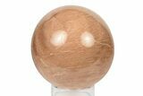 Polished Peach Moonstone Sphere - Madagascar #252020-1